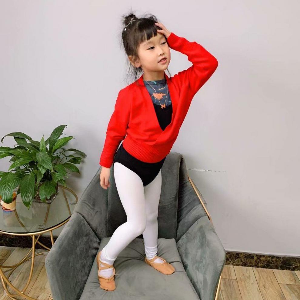 现货速发儿童跳舞袜白色加绒加厚秋冬季小女孩舞蹈袜宝宝丝袜女童连