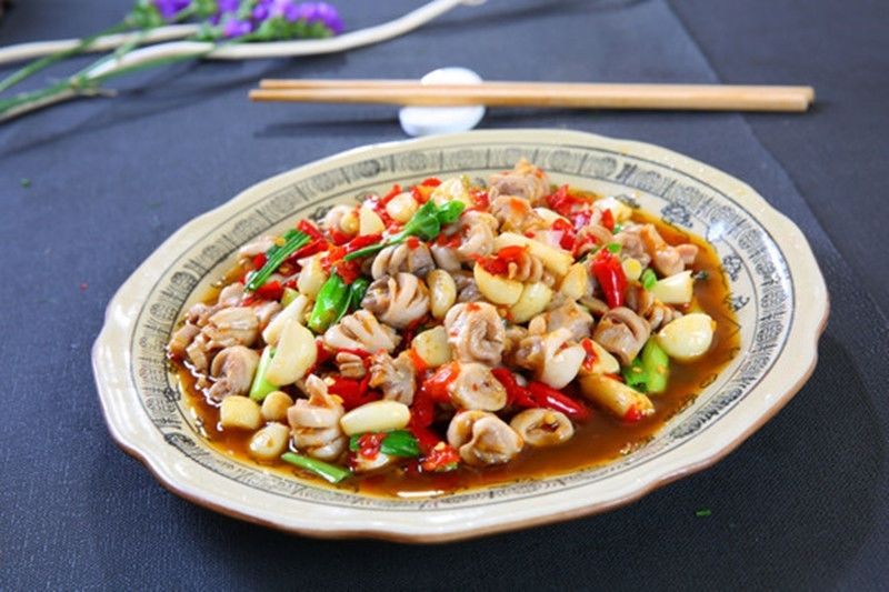 新鲜猪花肠脆肠生肠猪房子猪子宫猪胎盘猪脆肠紫肠花肠黑土猪花肠4斤