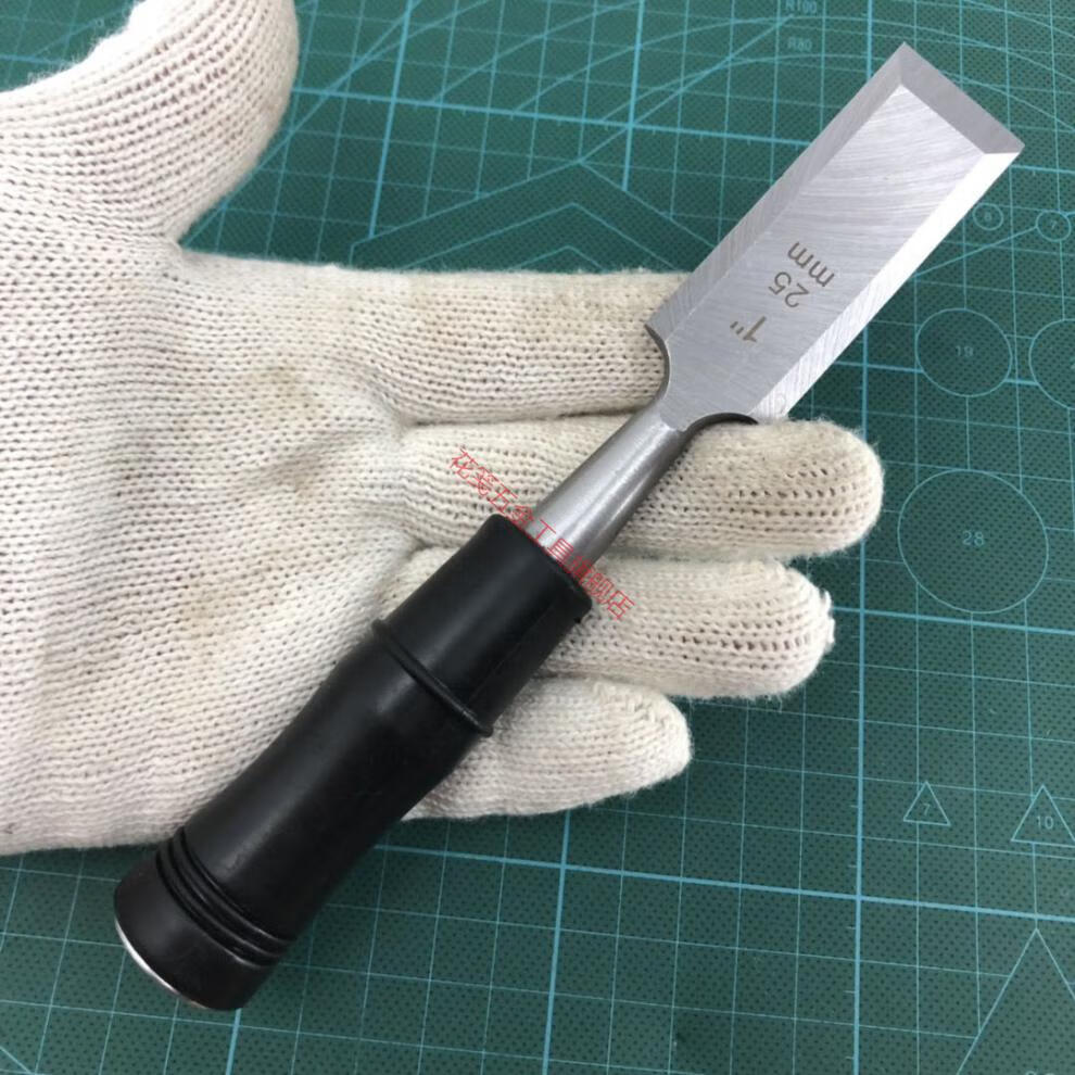 木工凿子手工扁铲平凿木匠工具木工按门堑子家用清洁刀刮刀开槽凿 6mm