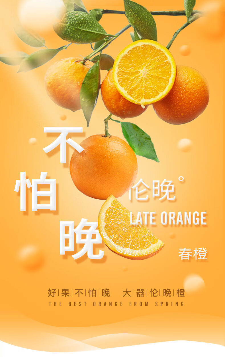 伦晚脐橙5斤湖北宜昌甜春橙子新鲜应季水果9斤礼盒装精品果精选装人工