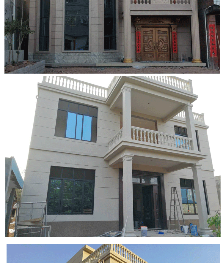 水包砂外墙漆真石漆水包水多彩漆仿大理石漆水包石5d水包砂罗马柱栏杆