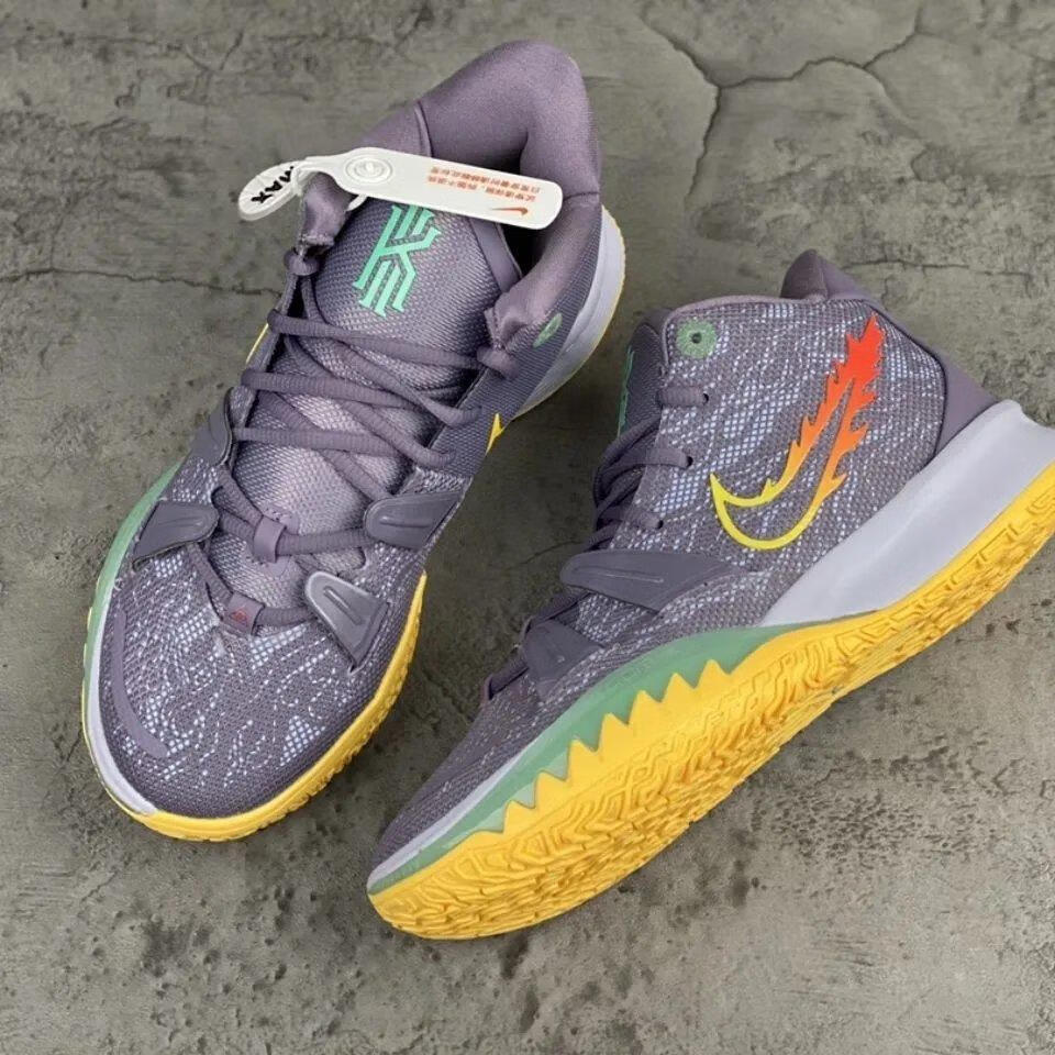 上新kyrie7epdaybreak破晓7紫黄气垫男女运动篮球鞋385
