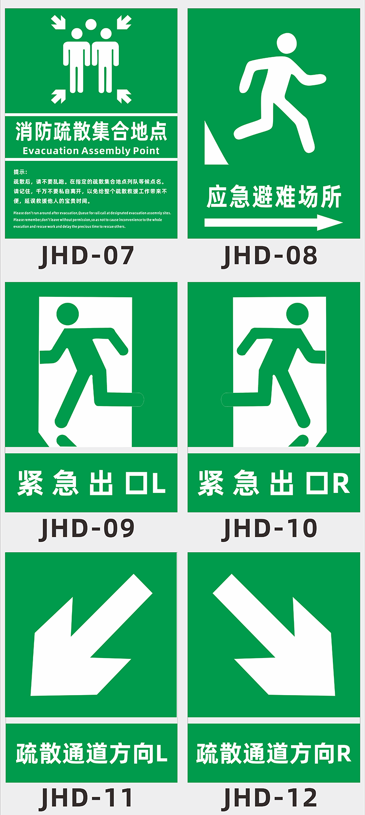 緊急疏散集合點警示牌消防安全應急避難場所地下防空洞標識牌鋁板疏散