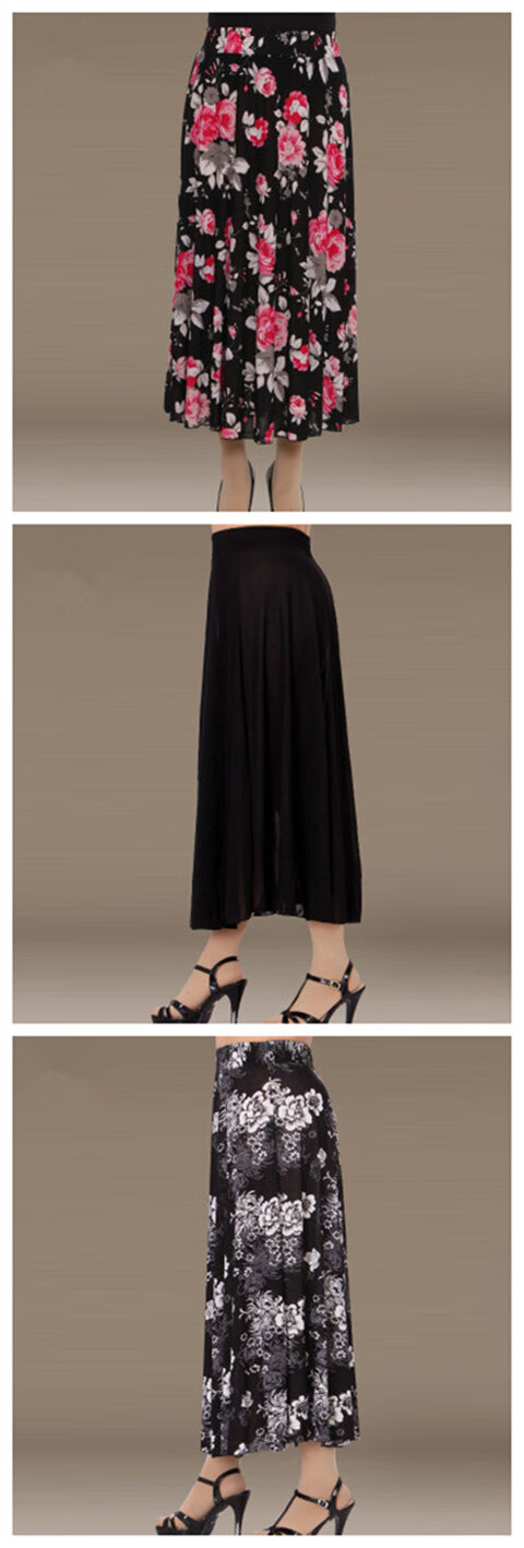 半身裙 长裙女装半身裙长款裙子装花色冰丝太阳裙 26号 xl【1尺9-2尺3