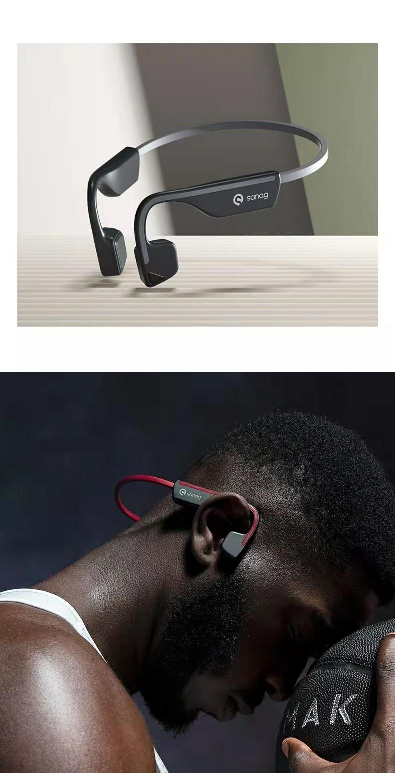 索尼(sony)通用骨传导蓝牙耳机运动无线不入耳二代气传导型跑步健身挂