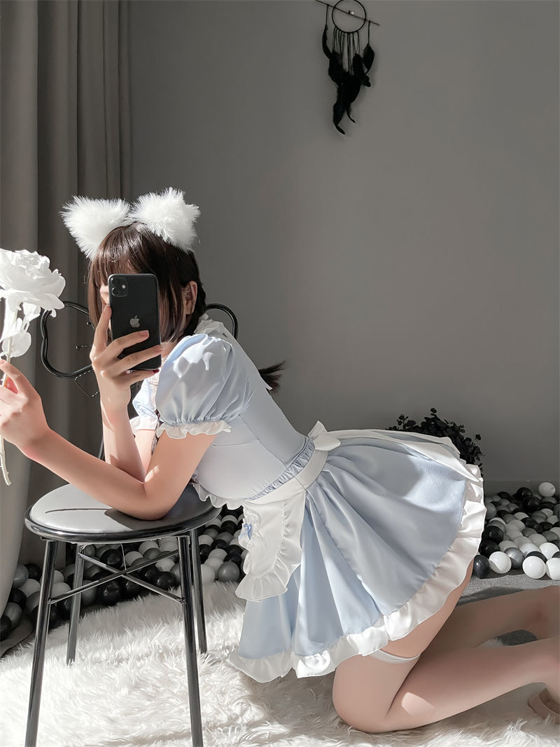 单身格格性感装cos小胸纯欲睡衣床上z021裙围裙均码80125斤