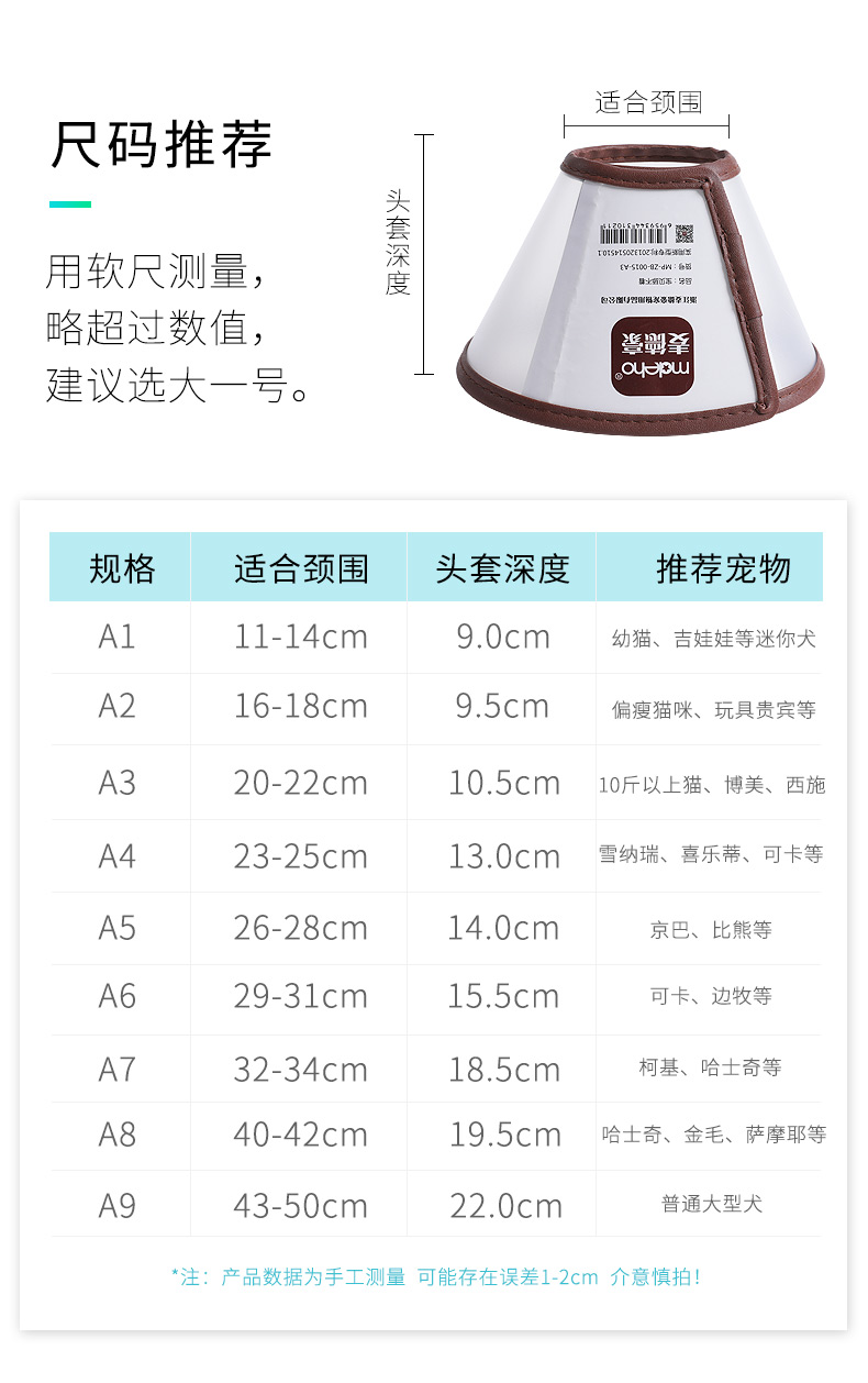 颈围标准表图片