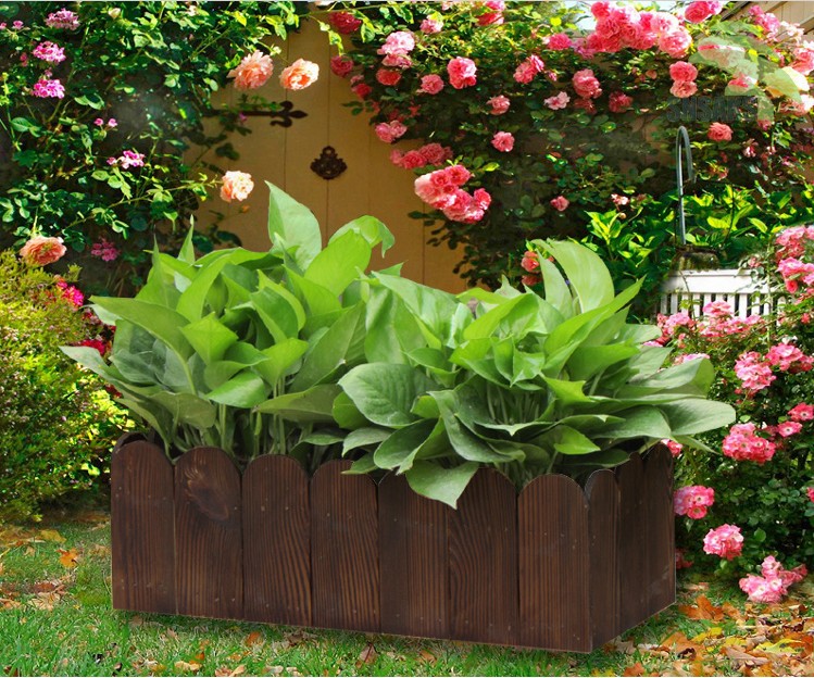 户外花箱防腐木质大花盆长方形花槽特大长条型花池阳台庭院种菜箱 长