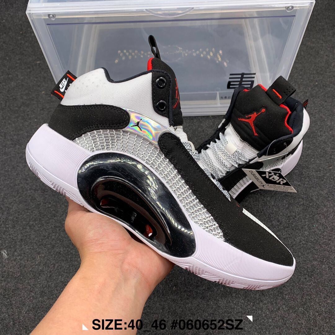 air aj35兵马俑篮球鞋aj35郭艾伦黑白红男子运动鞋dd9322-200 图色1