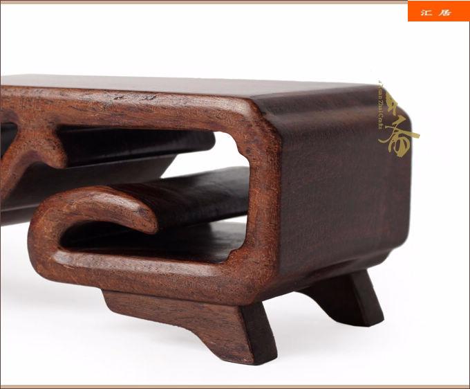 红木雕刻奇石托架工艺品摆件实木质玉石头印章花瓶花盆底座大号a款