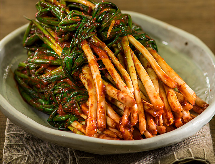 晨臻小葱香葱泡菜韩式风味 韩国腌葱泡菜甜辣下饭菜350g【图片 价格