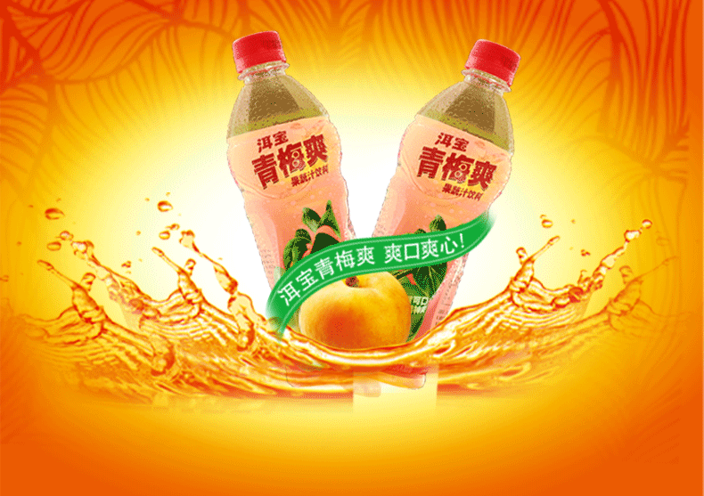 华海春 云南洱宝青梅爽饮料大理特产洱宝青梅子果蔬汁果味饮品 500ml