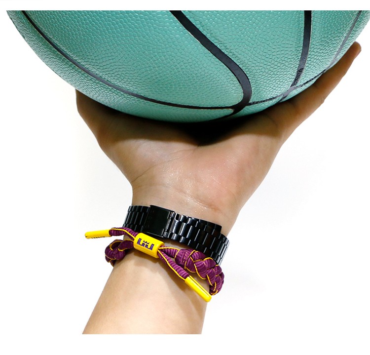 慕绢珠宝科比詹姆斯库里欧文手环nba湖人勇士篮网运动夜光手绳男篮球