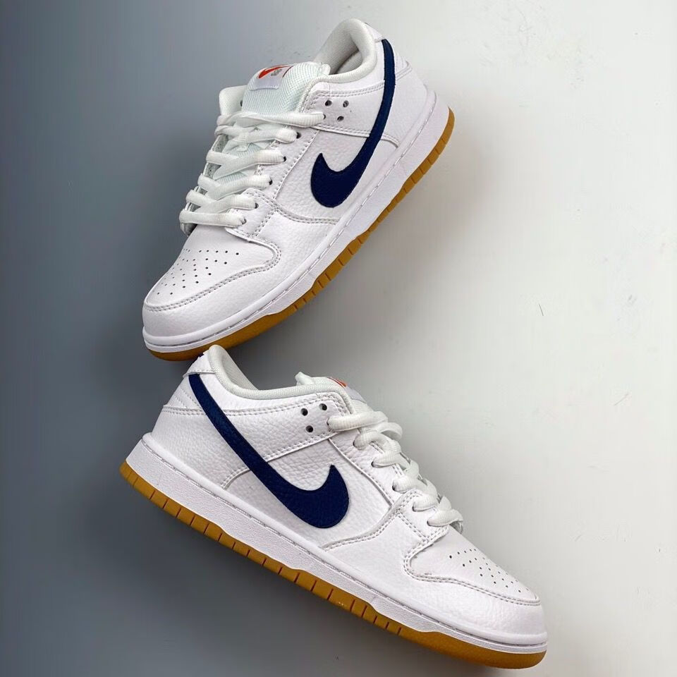 新纯原 sb dunk low 生胶黑白低帮日系板鞋 cz2249-100 白蓝 36【图片