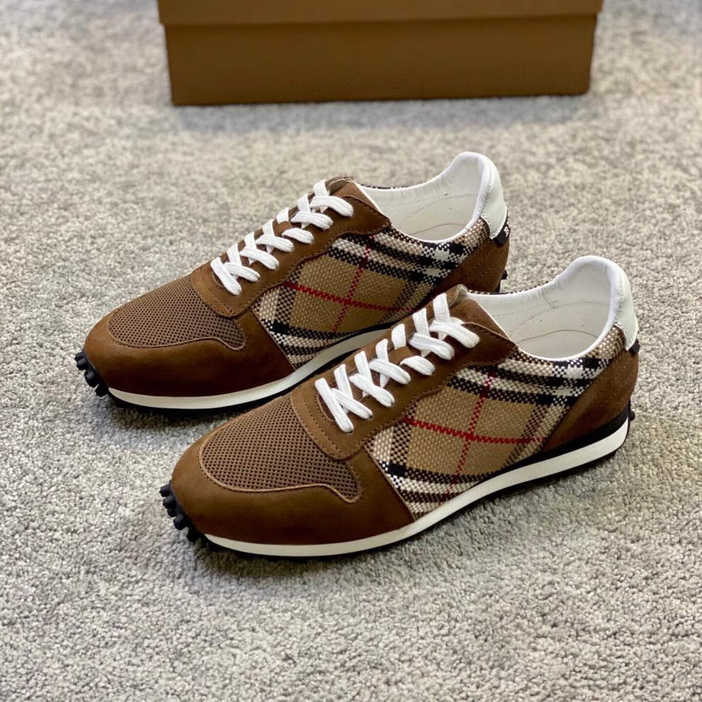 【官方自营旗舰店】巴伯利 巴布瑞 tb2022早春新款男鞋欧洲站经典格子