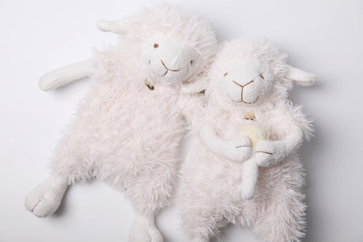 日本工艺ss精选品牌轻奢小众款日本软绵绵可爱小羊公仔暖水袋(含水袋)