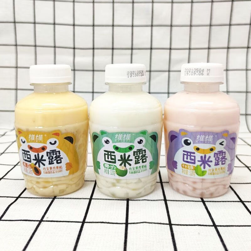 6瓶装 维维酸奶西米露320g木瓜