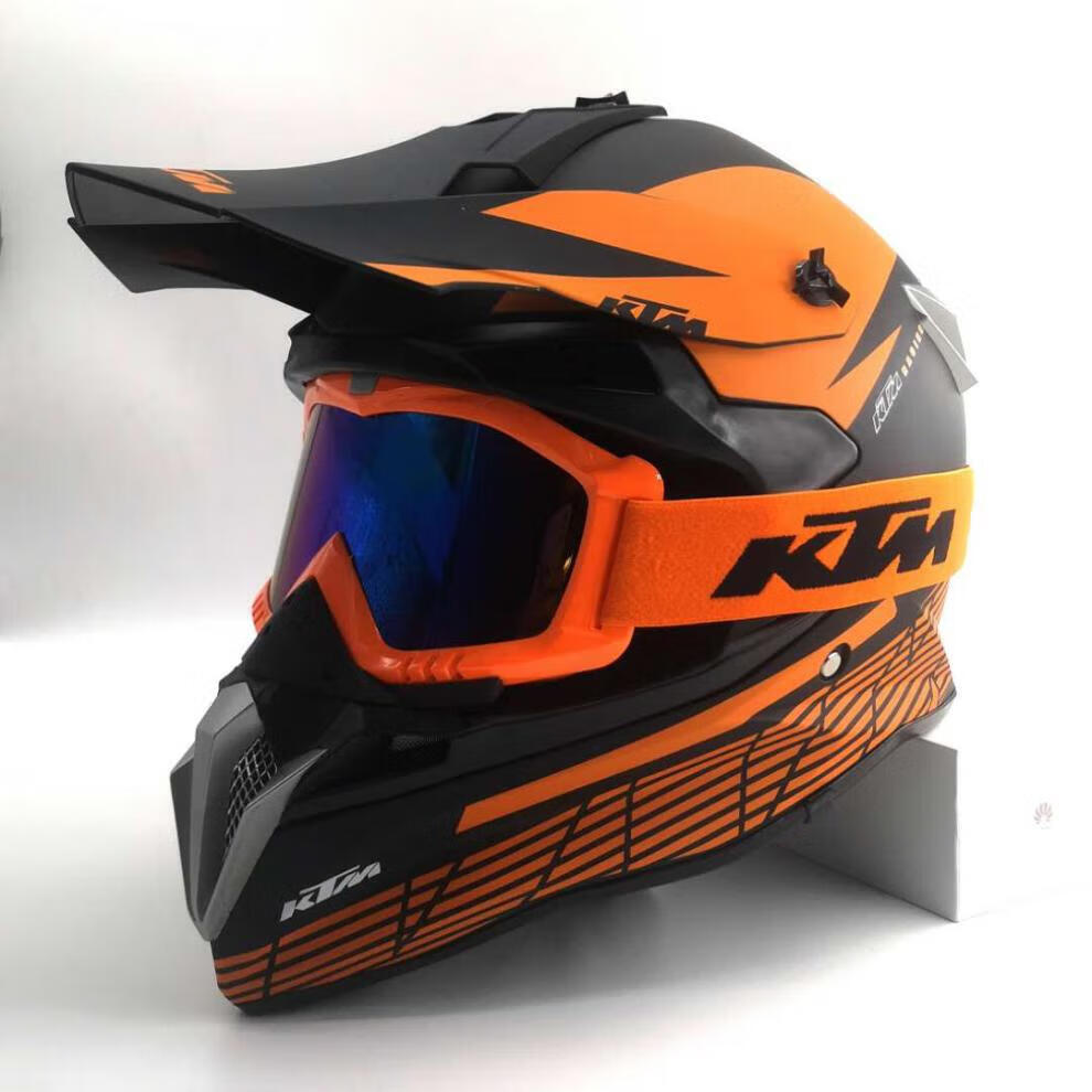 越野摩托车头盔ktm男拉力盔四季山地自行车全盔女儿童越野头盔fox同款