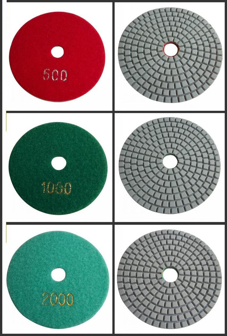 150mm大理石水磨片石材翻新片水磨石打磨片水泥地抛光片软磨片50目