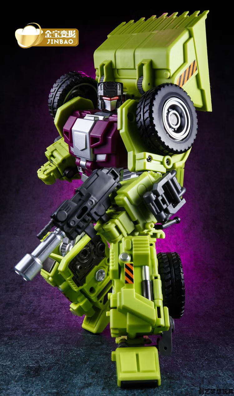 现货放大版金宝大力神六合体变形玩具工程车组合gt挖掘机铲车吊车