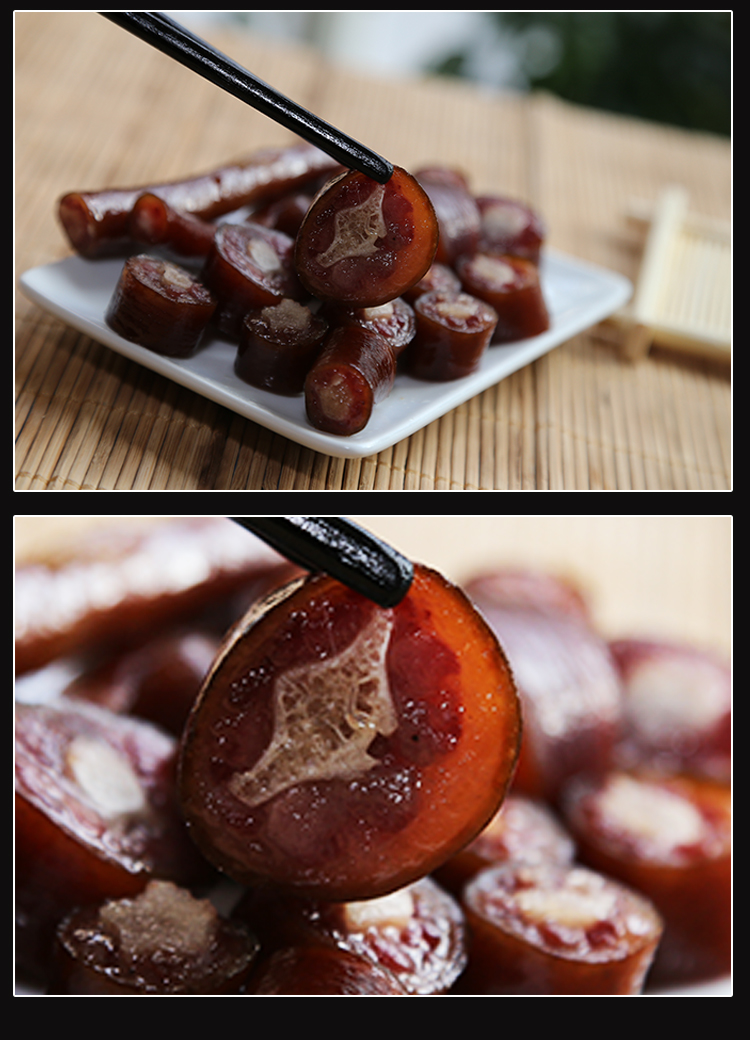 舌尖上的中国2美食小吃四川眉山特产农家自制烟熏腊肉咸肉猪尾巴250克