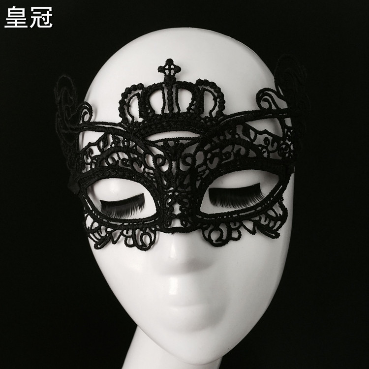 现货直发色蕾丝面具女定型镂空舞会派对性感情趣成人半脸万圣节公主