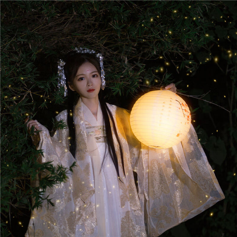 路麦恩新款荣姬古装汉服春装女改良魏晋襦裙仙女飘逸清新淡雅仙中国风