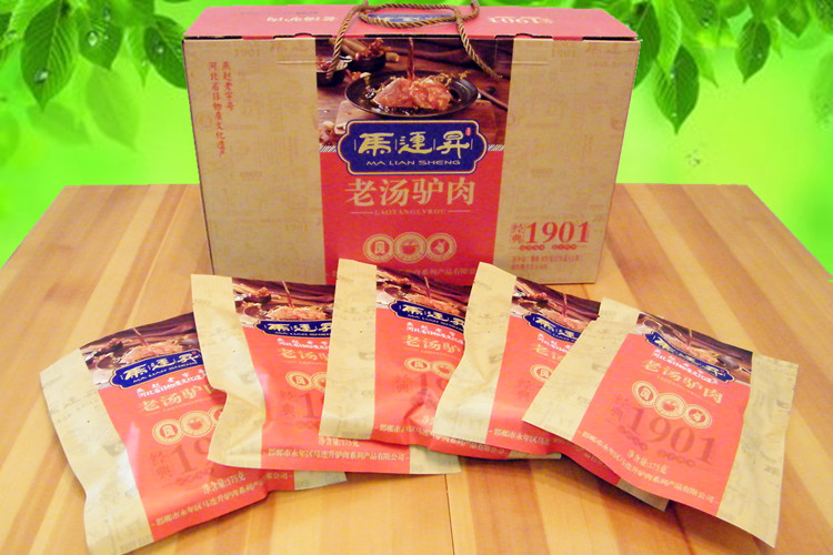 河北邯郸 永年特产 马连升五香酱驴肉 老汤驴肉礼盒装 熟食开袋即食