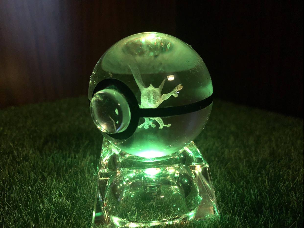 神奇3d立体水晶球宠物精灵球口袋妖怪超梦梦幻宝可梦男孩玩具流彗耿鬼