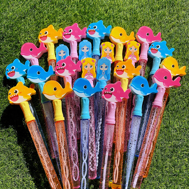 儿童游园卡通熊猫憨墩墩手拍泡泡棒七彩绚丽吹泡泡秀泡泡水礼品装混款