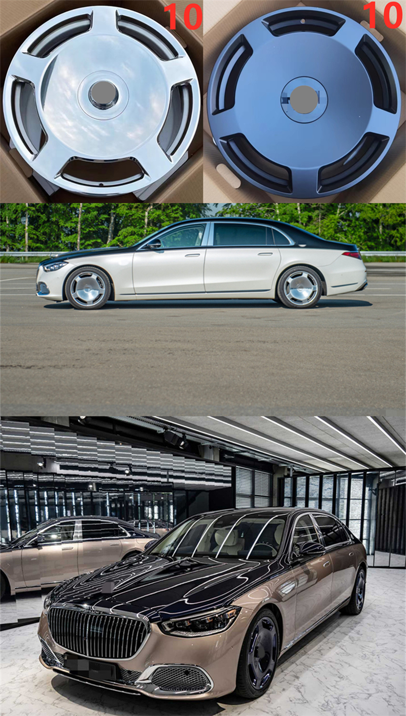 18 19 20寸适配迈巴赫s480 s400l e300s500gl600奔驰大饼锻造轮毂 11
