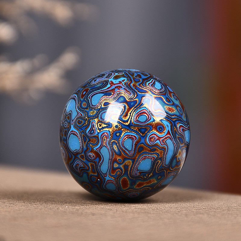 螺钿大漆珠手串2mm贝壳手链佛珠单散珠女士饰品犀皮漆器首饰20星空