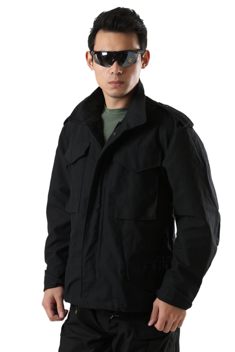 m65风衣男秋冬户外冲锋衣外套二战陆军野作战术风衣美军陆战服黑色xxs