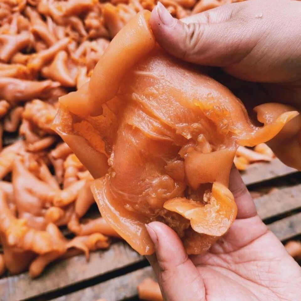 酱香牛蹄皮熟脱骨牛脚皮去骨牛蹄子卤味五香牛腿皮2斤4斤真空包装腾旺