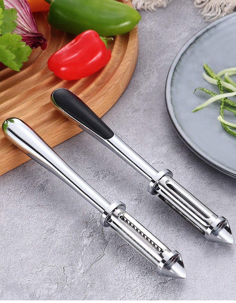 三合一水果削皮器厨房多用削丝器刮皮刀去皮器瓜刨蓝色