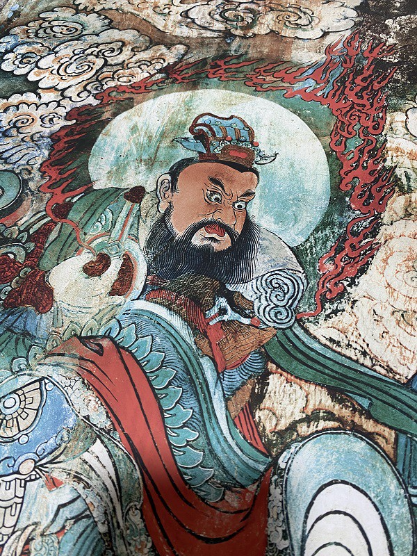 小米生态家居元永乐宫壁画朝元图13版全图绢布高清微喷长卷工笔人物