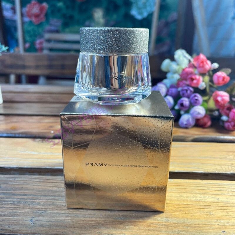 hkcqcq 【官方旗舰】柏瑞美光缎多肽修护粉底霜30ml保湿遮瑕裸妆控油