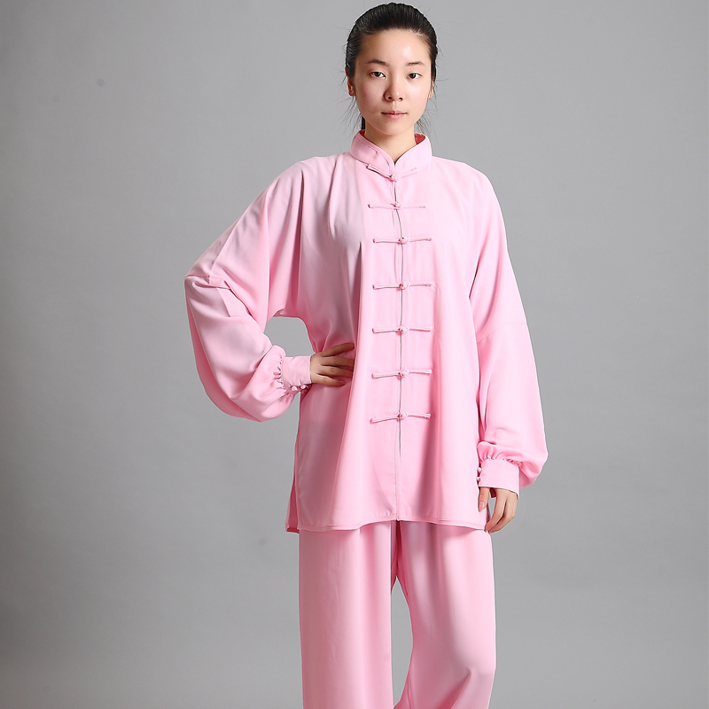 宏极太极服女春夏季比赛练功服太极拳演出服春中老年武术服中国风黑红