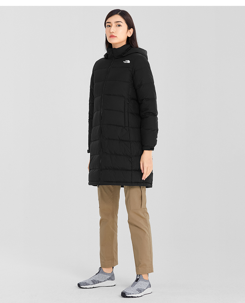 【经典款】thenorthface北面羽绒服女秋冬上新鹅绒填充4u7u jk3/黑色