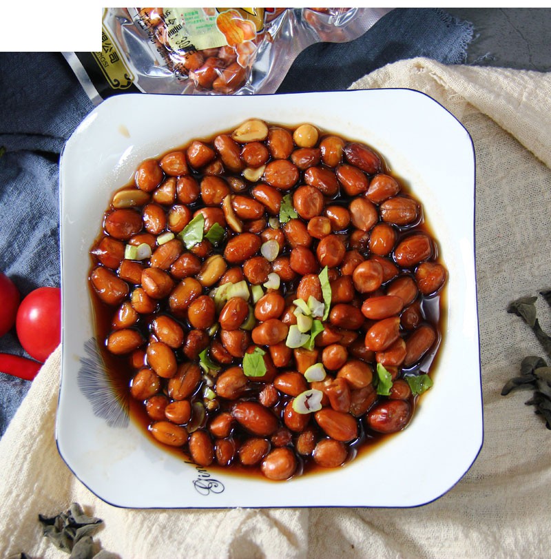 老醋花生米开封特产蜂蜜醋泡花生糖醋酸甜花生豆下酒菜300g*5袋装 老