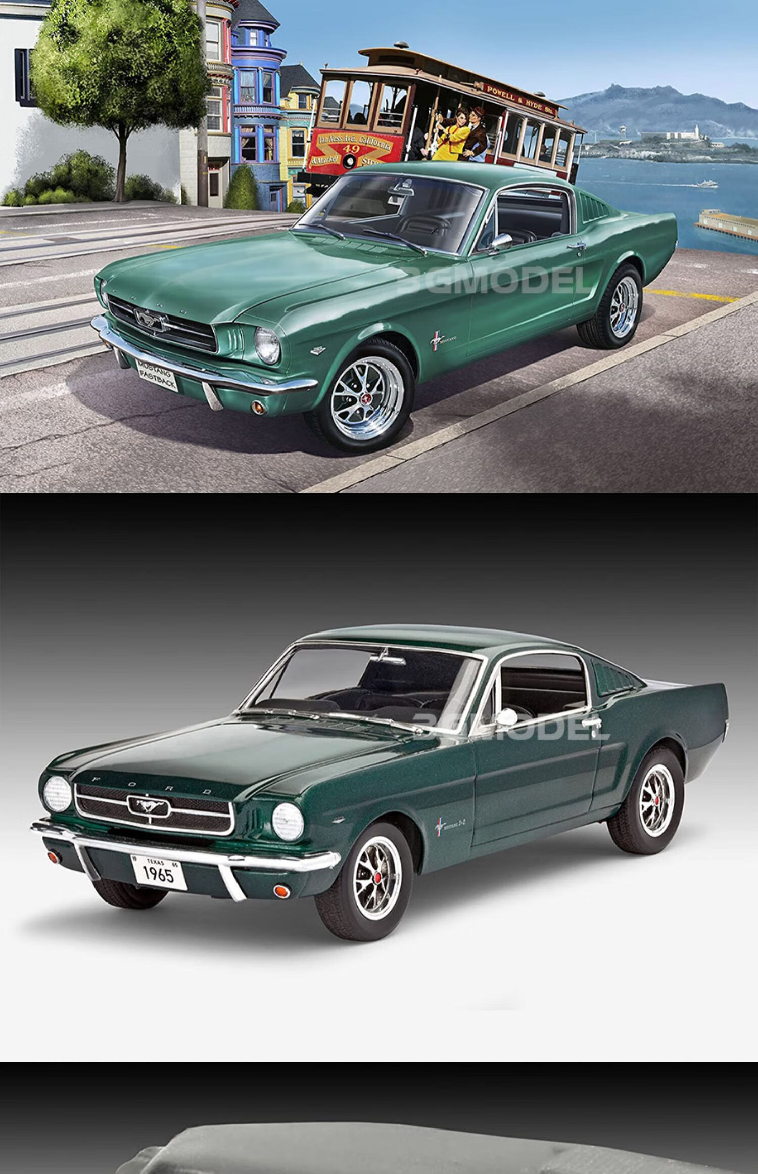 田宫模型拼装汽车07065福特野马跑车1965124