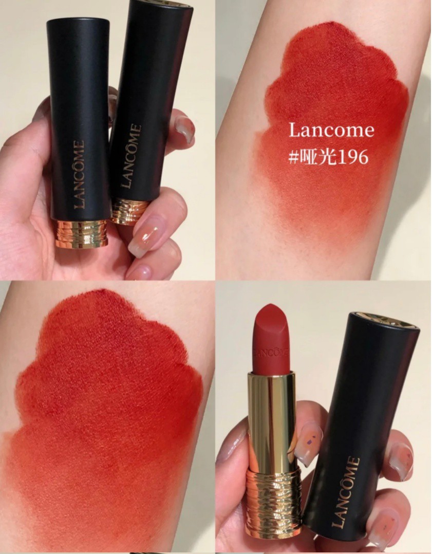 兰蔻lancome新款菁纯丝绒雾面唇膏哑光小蛮腰口红34g小蛮腰丝绒雾面