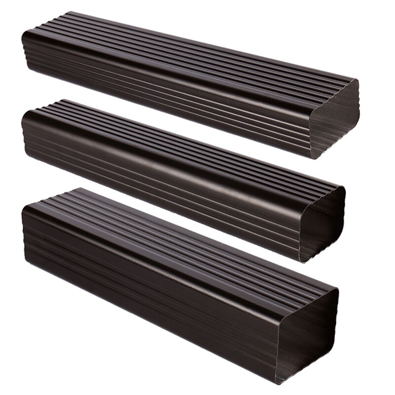 别墅铝合金方形雨水管外墙天沟下水管排水管阳光房金属彩铝落水管 90*