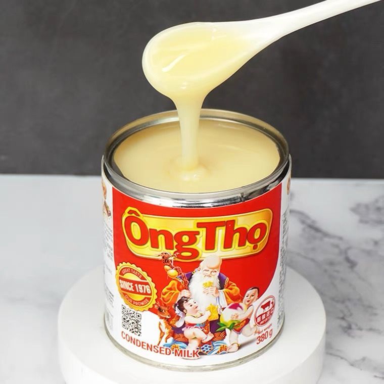 越南进口炼奶寿星翁炼乳咖啡奶茶蛋挞熊猫调整炼乳家用烘培原料俏泰