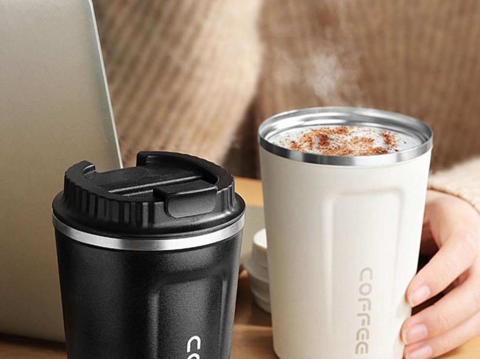 三顿半咖啡杯不锈钢早餐杯燕麦杯便携麦片杯子带盖密封牛奶杯咖啡携带