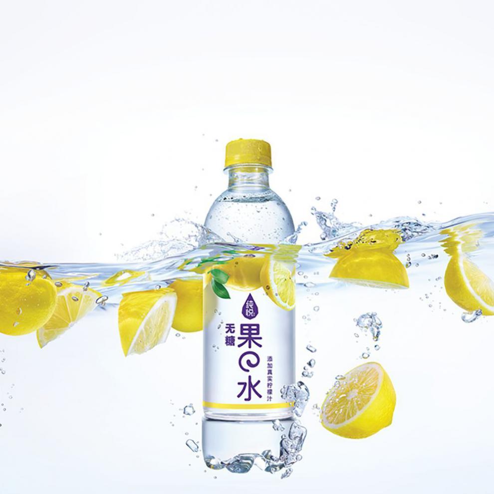 纯悦果水 450ml*15瓶整 可口.可乐果味苏打水纯悦蜜桃柠檬味饮料 蜜桃
