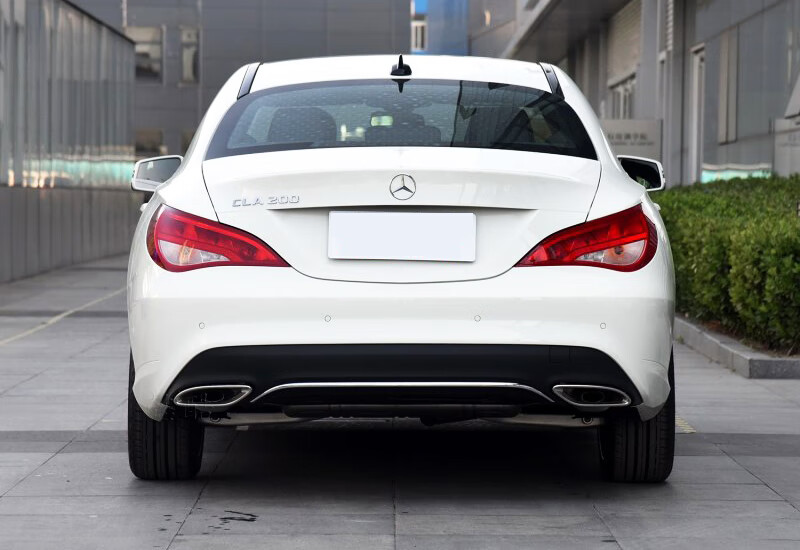 适用奔驰cla级后保险杠cla200尾部装饰亮条220后杠镀铬条车尾护板