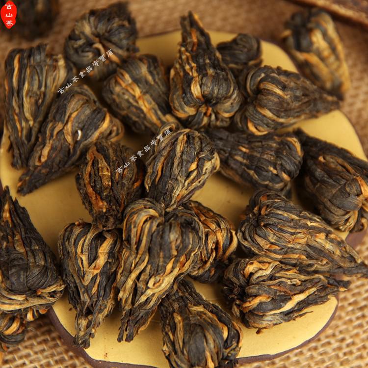 野栋 单芽红茶云南滇红宝塔功夫红茶金塔手工小红塔金丝滇红古树茶