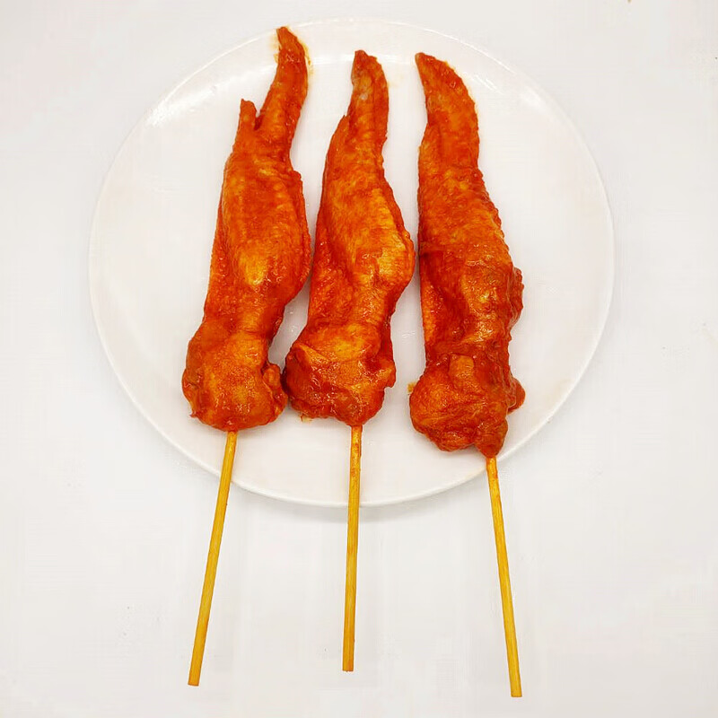 霸王烤翅腌制烧烤奥尔良翅炸串鸡全翅冷冻大鸡翅半成品食材10串800g