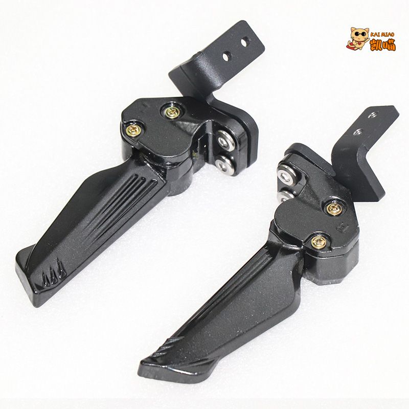 摩托车福喜as125踏板车巧格后脚踏改装后搁脚后蹬踏板脚蹬 黑色【图片